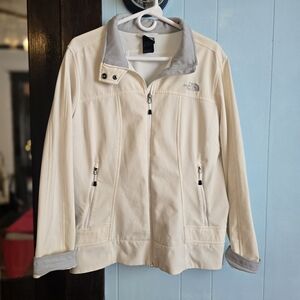 The North Face Women's White and Gray Ski Jacket